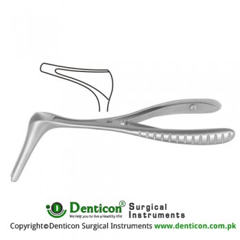 Cottle Nasal Speculum Fig. 2 Stainless Steel, 13.5 cm - 5 1/4" Blade Length 50 mm